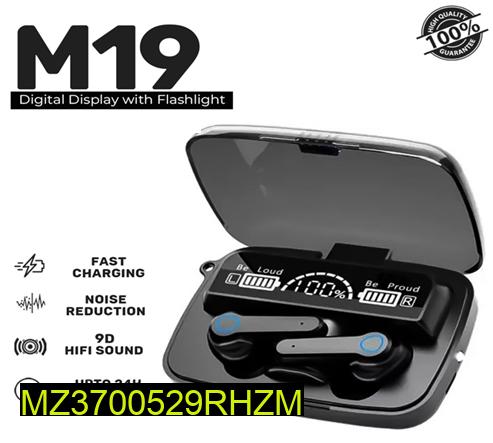 M19 Wireless Earbuds, Black