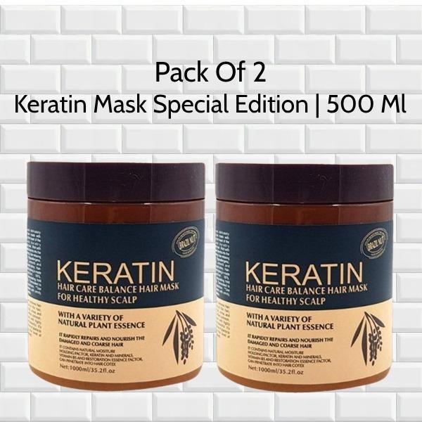 Keratin Hair Mask, 500ml - Pack Of 2